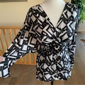 Argora back tie blouse